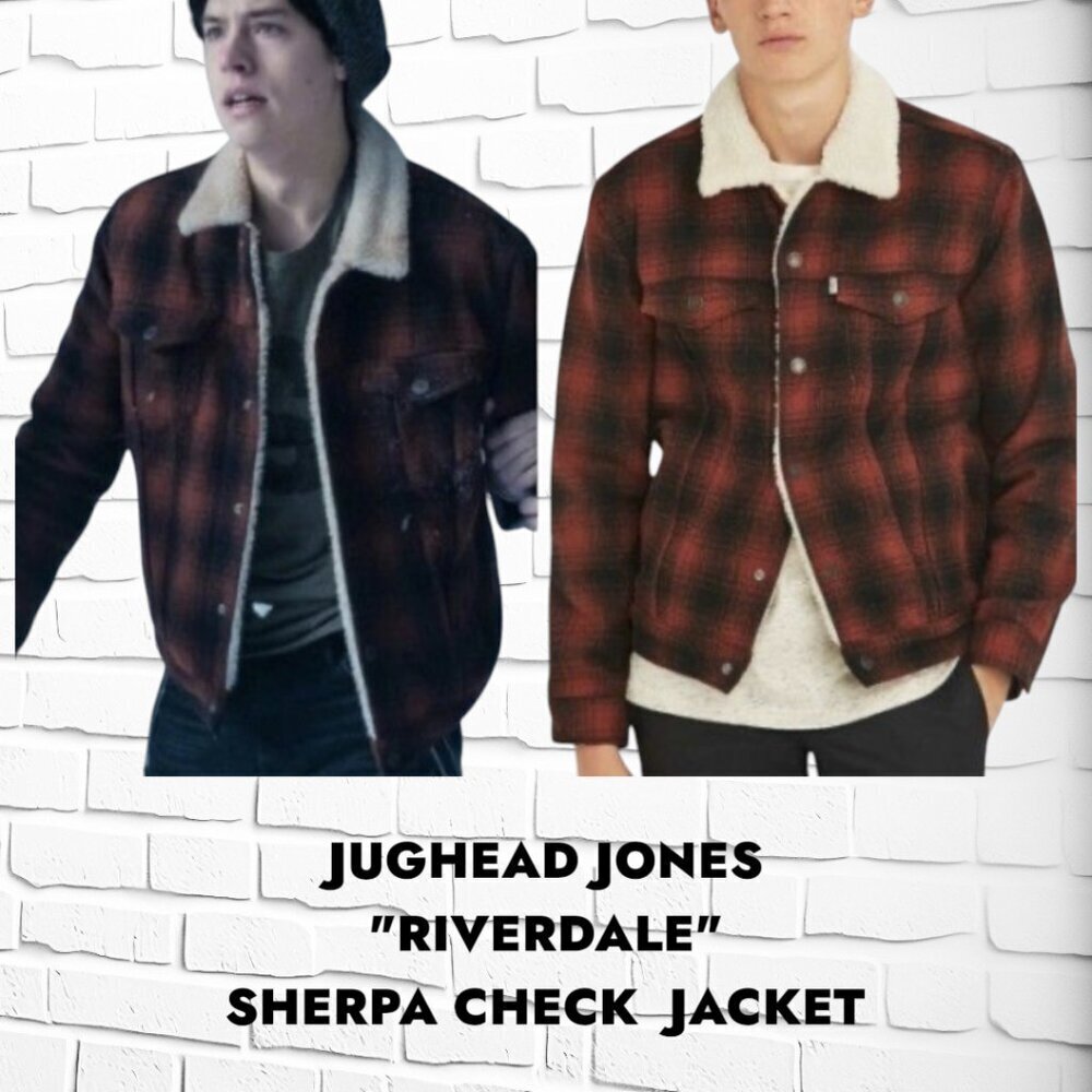 **🔥 Jughead Jones “Riverdale” Levi’s Sherpa Check Jacket – Men’s Size M 🔥** - Picture 2 of 11